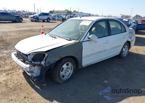 2003 Honda Civic Hybrid из США, поврежденный, VIN JHMES96663S026772